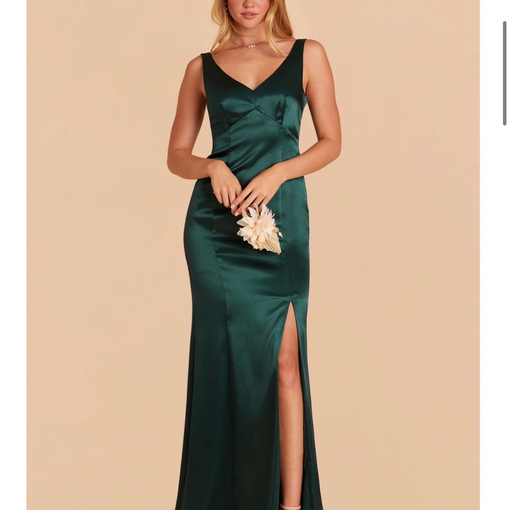 Birdy Grey -Gloria Shiny Satin Dress - Emerald